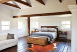 Brown and White Regular Cowhide Rug #B3018
