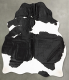 Black and White Cowhide Rug #B30190