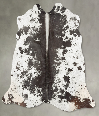 Chocolate and White Cowhide Rug #B30199