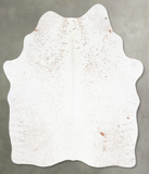 Salt and Pepper Brown Cowhide Rug #B30273