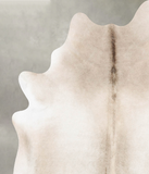 Grey with Beige Cowhide Rug #B30393