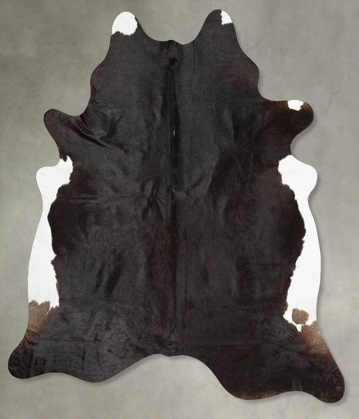 Solid Black Cowhide Rug #B30421