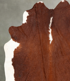 Brown and White Regular Cowhide Rug #B30436