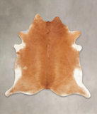 Solid Brown Cowhide Rug #B3046