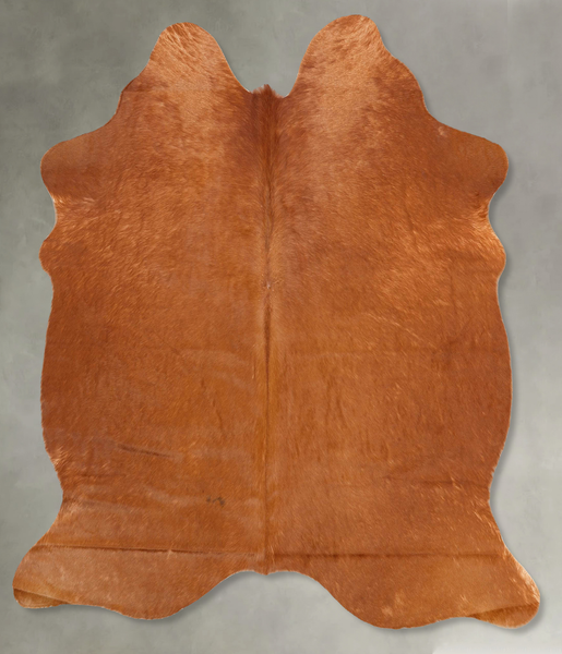 Solid Brown Cowhide Rug #B30466