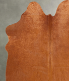Solid Brown Cowhide Rug #B30466