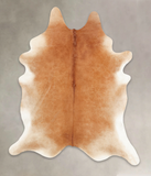 Solid Brown Cowhide Rug #B3055