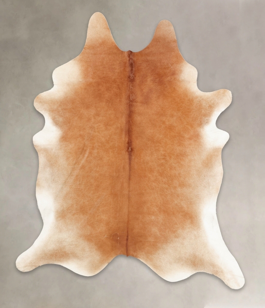 Solid Brown Cowhide Rug #B3055