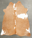 Beige and White Cowhide Rug #B30576