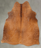 Solid Brown Cowhide Rug #B30599
