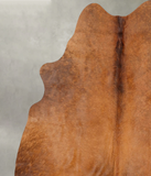 Solid Brown Cowhide Rug #B30599