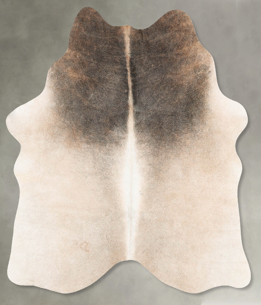 Grey with Beige Cowhide Rug #B30614