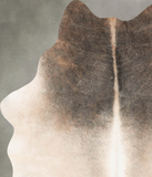 Grey with Beige Cowhide Rug #B30614