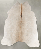 Grey with Beige Cowhide Rug #B30624