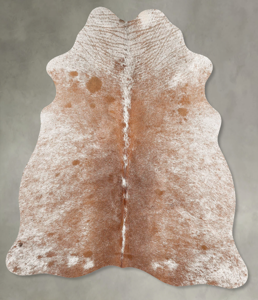Salt and Pepper Brown Cowhide Rug #B30652