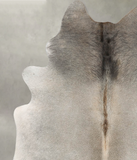 Grey with Beige Cowhide Rug #B30694