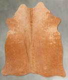 Solid Brown Cowhide Rug #B30747