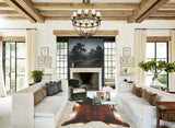 Brown with Red Cowhide Rug #B3077