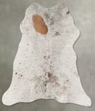 Salt and Pepper Brown Cowhide Rug #B30803