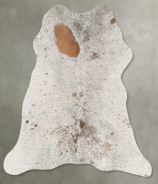 Salt and Pepper Brown Cowhide Rug #B30803