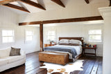 Brown and White Regular Cowhide Rug #B3081