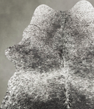 Salt and Pepper Black Cowhide Rug #B30836
