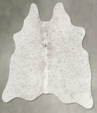 Salt and Pepper Black Cowhide Rug #B30917