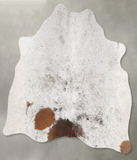 Salt and Pepper Brown Cowhide Rug #B30922
