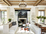 Chocolate and White Cowhide Rug #B3095