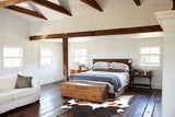 Chocolate and White Cowhide Rug #B3095