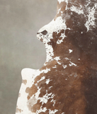 Chocolate and White Cowhide Rug #B3097