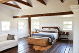 Salt and Pepper Brown Cowhide Rug #B30977