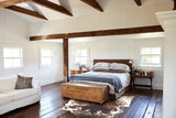 Chocolate and White Cowhide Rug #B3097