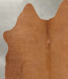 Solid Brown Cowhide Rug #B30983