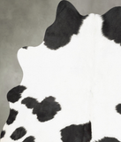 Black and White Cowhide Rug #B30988