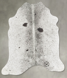Salt and Pepper Black Cowhide Rug #B31052