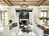 Chocolate and White Cowhide Rug #B3105