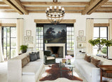 Salt and Pepper Brown Cowhide Rug #B3106