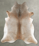 Grey with Beige Cowhide Rug #B31084