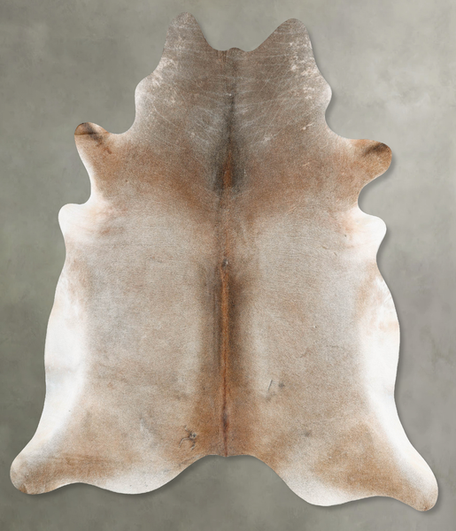 Grey with Beige Cowhide Rug #B31084