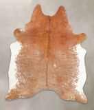 Salt and Pepper Brown Cowhide Rug #B3109