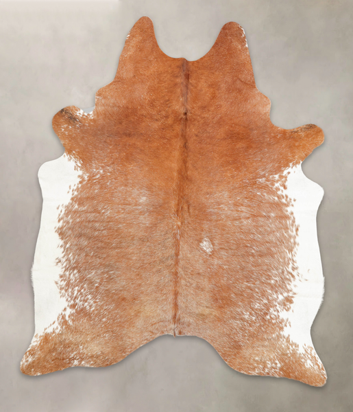 Salt and Pepper Brown Cowhide Rug #B3109