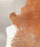 Salt and Pepper Brown Cowhide Rug #B3109