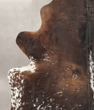 Salt and Pepper Brown Cowhide Rug #B3112