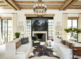 Salt and Pepper Brown Cowhide Rug #B3112