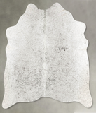Salt and Pepper Black Cowhide Rug #B31191