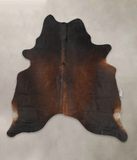 Brown with Red Cowhide Rug #B3123