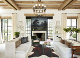 Brown with Red Cowhide Rug #B3134