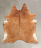 Solid Brown Cowhide Rug #B3138