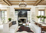 Brown with Red Cowhide Rug #B3150